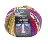 Online Garne Sockenwolle 8-fädig Supersocke Merino Color | Dicke Strumpfwolle mit Farbverlauf zum Stricken und Häkeln | Sockengarn 8-fach, trocknergeeignet (3211_)