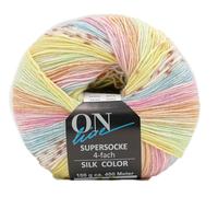 Online Garne Supersocke Silk Color Sockengarn, 4-fädig mit Farbverlauf, 55% Wolle, 25% Polyamid, 20% Seide, 100g, 400m (3169)