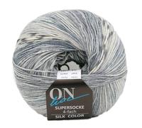 Online Garne Supersocke Silk Color Sockengarn, 4-fädig mit Farbverlauf, 55% Wolle, 25% Polyamid, 20% Seide, 100g, 400m (3167)