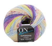 Online Garne Supersocke Silk Color Sockengarn, 4-fädig mit Farbverlauf, 55% Wolle, 25% Polyamid, 20% Seide, 100g, 400m (3170)