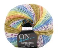 Online Garne Supersocke Silk Color Sockengarn, 4-fädig mit Farbverlauf, 55% Wolle, 25% Polyamid, 20% Seide, 100g, 400m (3171)