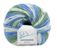 Online Garne Supersocke Sockenwolle 6-fach Merino Color | Strumpfwolle 6-fädig mit Merinowolle | 150g dickes Sockengarn mit Farbverlauf | 75% Wolle, 25% Polyamid (3159)