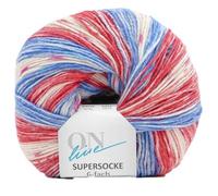 Online Garne Supersocke Sockenwolle 6-fach Merino Color | Strumpfwolle 6-fädig mit Merinowolle | 150g dickes Sockengarn mit Farbverlauf | 75% Wolle, 25% Polyamid (3163)