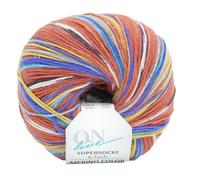 Online Garne Supersocke Sockenwolle 6-fach Merino Color | Strumpfwolle 6-fädig mit Merinowolle | 150g dickes Sockengarn mit Farbverlauf | 75% Wolle, 25% Polyamid (3047)