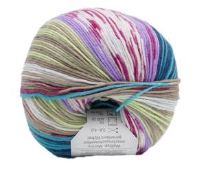 Online Garne Supersocke Sockenwolle 6-fach Merino Color | Strumpfwolle 6-fädig mit Merinowolle | 150g dickes Sockengarn mit Farbverlauf | 75% Wolle, 25% Polyamid (3075)