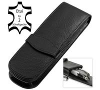 ONLINE Lederetui classic black für 2 Stifte