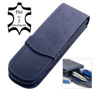 ONLINE Lederetui classic blue für 2 Stifte 1 Stk.