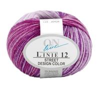 Online Linie 12 Street Design Color auch als Merino Sockenwolle mit Farbverlauf, 75% Schurwolle, 25% Polyamid, 50g 210m, Nadelstärke 2,5-3 mm (134)