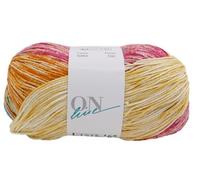 Online Linie 165 Sandy Design Color, Häkelwolle mit Farbverlauf, DIY Baumwollgarn reine Baumwolle, stricken, häkeln, handarbeiten (363)