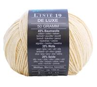 Online Linie 19 De Luxe Farbe 02 vanille, Wolle mit Seide, Merinowolle und Baumwolle