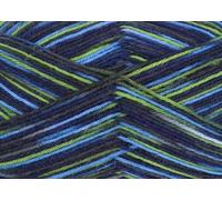 ONline Linie 3 Supersocke 100 Color 727 - hellgrün/blau/hellblau/anthrazit