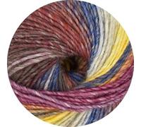 ONline Garne Wolle Linie 359 Fano, bunte dicke Wolle Nadelstärke 7 bis 8 mm zum Stricken oder Häkeln, 150g (Fb. 99)