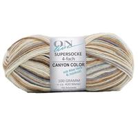 Online Supersocke 4-fach Color mit Aloe Vera und Jojobaöl, Sockenwolle 4-fädig, Strumpfwolle mit Farbverlauf, Wolle zum Socken stricken, häkeln | 75% Wolle, 25% Polyamid, 100g 420m, NS 2,5-3mm (3020)