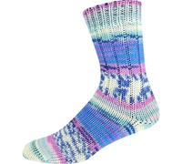 ONline Supersocke 6-fach 150g Sort. 372 Merino Color 3079 - blau/flieder/mint/weiß