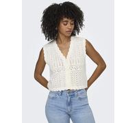 ONLY Strickjacke ONLIRINA – V-Ausschnitt, 60/40 Baumw./Polyacryl – Herren L Cloud Dancer