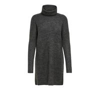 Only Jana Cowl Neck Wool Knit Langärmliges Kurzes Kleid S Dark Grey Melange