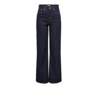 Only Jeans Onljuicy – Hohe Taille, weiterer Beinschnitt, Rinse Denim – Gr. 25/32