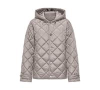 Steppjacke ONLY "ONLJULIET QUILTED HOOD JACKET NOOS OTW", Damen, Gr. XS, pumice stone, Steppware, Obermaterial: 100% Polyester, unifarben, normal, Jacken Steppjacke, Kunstfaser (43687633-XS)