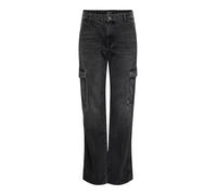 ONLY - ONLJUNE HW CARGO DNM DOT117 washed black - Gr. - 27/32