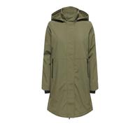 Parka ONLY "ONLKARA PARKA OS OTW", Damen, Gr. L, stone gray, Web, Obermaterial: 100% Polyester, unifarben, Po-bedeckend, Jacken Parka (12364417-L) stone gray
