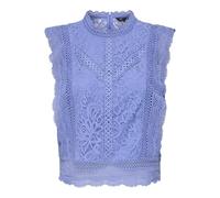 ONLY Slim Fit Blusentop mit Baumwoll-Viskose-Lyocell-Anteil Modell 'KARO' in Bleu, Größe XS