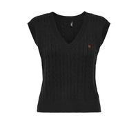 Onlkatia Sl Cable V-Neck Vest Cc KNT