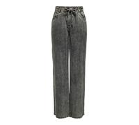 ONLY - ONLKENYA LIFE ACID WASH PANTS CC OTW black - Gr. - XS