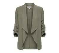 Blusenjacke ONLY "ONLLALIA 3/4 OPEN JACKET PNT", Damen, Gr. XL, tarmac, Web, Obermaterial: 94% Viskose, 6% Polyester, unifarben, normal, Jacken Blusenjacke, Viskosemischung (43388622-XL) tarmac
