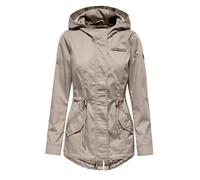 ONLY Damen Übergangsjacke ONLLorca Canvas Parka 15319876 leichte Jacke mit Kapuze String S