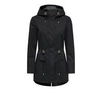 ONLY Damen Übergangsjacke ONLLouise Parka leichte Jacke mit Kapuze 15312869 Black M
