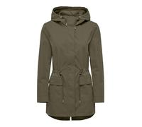 ONLY Damen Übergangsjacke ONLLouise Parka leichte Jacke mit Kapuze 15312869 Stone Gray S