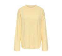 Strickpullover ONLY "ONLLOYAL AMALIO LIFE LS O-NECK KNT NOOS", Damen, Gr. S, sunlight detail:melange, Strick, Obermaterial: 80% Polyester, 20% Nylon, meliert, bequem normal, Rundhals, Pullover Strickp