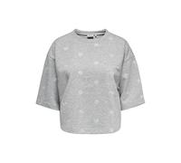 ONLY - ONLLUNA 3/4 O-NECK UB SWT Light Grey Melange - Gr. - S