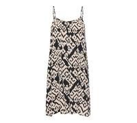 Trägerkleid ONLY "ONLMAI STRAP DRESS WVN CS", Damen, Gr. S, N-Gr, schwarz aop:moonbeam, Web, Obermaterial: 100% Viskose, bedruckt, regular fit kniefrei, Kleider Trägerkleid, Viskose, regular fit (4231