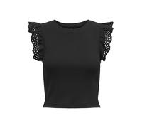 ONLMATHILDA S/L LACE DETAIL TOP JRS M