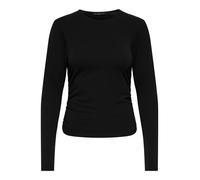 ONLY - ONLMIRA LIFE L/S RUCHING TOP JRS NOOS Black - Gr. - L