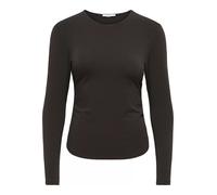 ONLY - ONLMIRA LIFE L/S RUCHING TOP JRS NOOS Chocolate Torte - Gr. - S
