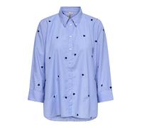 Only Shirt Onlnew Lina Grace - Langarm, gestreift, bestickt