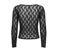 ONLY - ONLNIKITA L/S BOATNECK LACE TOP BOX JRS Black - Gr. - XL