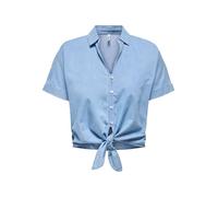 Onlnova Azure S/S Knot Shirt Ptm
