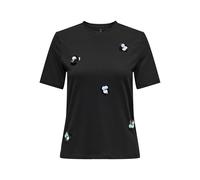 Onlolivia Life S/S Flower O-Neck Top JRS