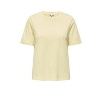 Kurzarmshirt ONLY "ONLONLY S/S TEE JRS NOOS", Damen, Gr. M, double cream, Jersey, Obermaterial: 100% Baumwolle, unifarben, regular fit normal, Rundhals, Shirts, regular fit, casual, Single Jersey, Bau