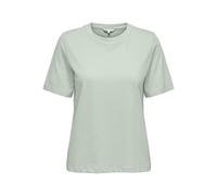 Kurzarmshirt ONLY "ONLONLY S/S TEE JRS NOOS", Damen, Gr. S, grünlilly, Jersey, Obermaterial: 100% Baumwolle, unifarben, regular fit normal, Rundhals, Shirts, regular fit, casual, Single Jersey, Baumwo