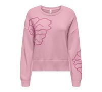 Onlpetra Ls Flower Emb O-Neck Cc KNT