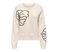 Onlpetra Ls Flower Emb O-Neck Cc KNT