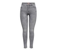ONLY Damen Onlpower Mid Push Up Sk Azg937 Noos Jeans, Grey Denim, XL EU