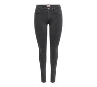 ONLY Women's ONLRAIN Life REG Skinny DNM NOOS Jeans, Dark Grey Denim/Detail:MAS655, XS/34