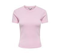 T-Shirt ONLY "ONLRILEY S/S TOPJRS", Damen, Gr. M, rosa (sweet dreams), Jersey, Obermaterial: 96% Baumwolle, 4% Elasthan, unifarben, slim fit normal, Rundhals, Shirts T-Shirt, Baumwollmischung (6718765