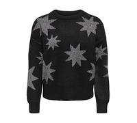 ONLY - ONLROSIE LS O-NECK GLITTER KNT Black - Gr. - XS