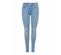 Skinny-fit-Jeans ONLY "ONLROYAL LIFE REG SK JEANS BB BJ13333", Damen, Gr. L (40), Länge 32, blau (light blau denim), Denim/Jeans, Obermaterial: 69% Baumwolle, 29% Polyester, 2% Elasthan, unifarben, sk